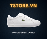 Giày Men Lacoste Powercourt Leather Sneakers - 41SMA0028-21G - Trắng