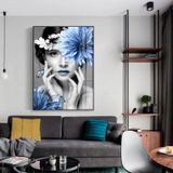  Tranh Decor - Black and blue - 40x60cm 