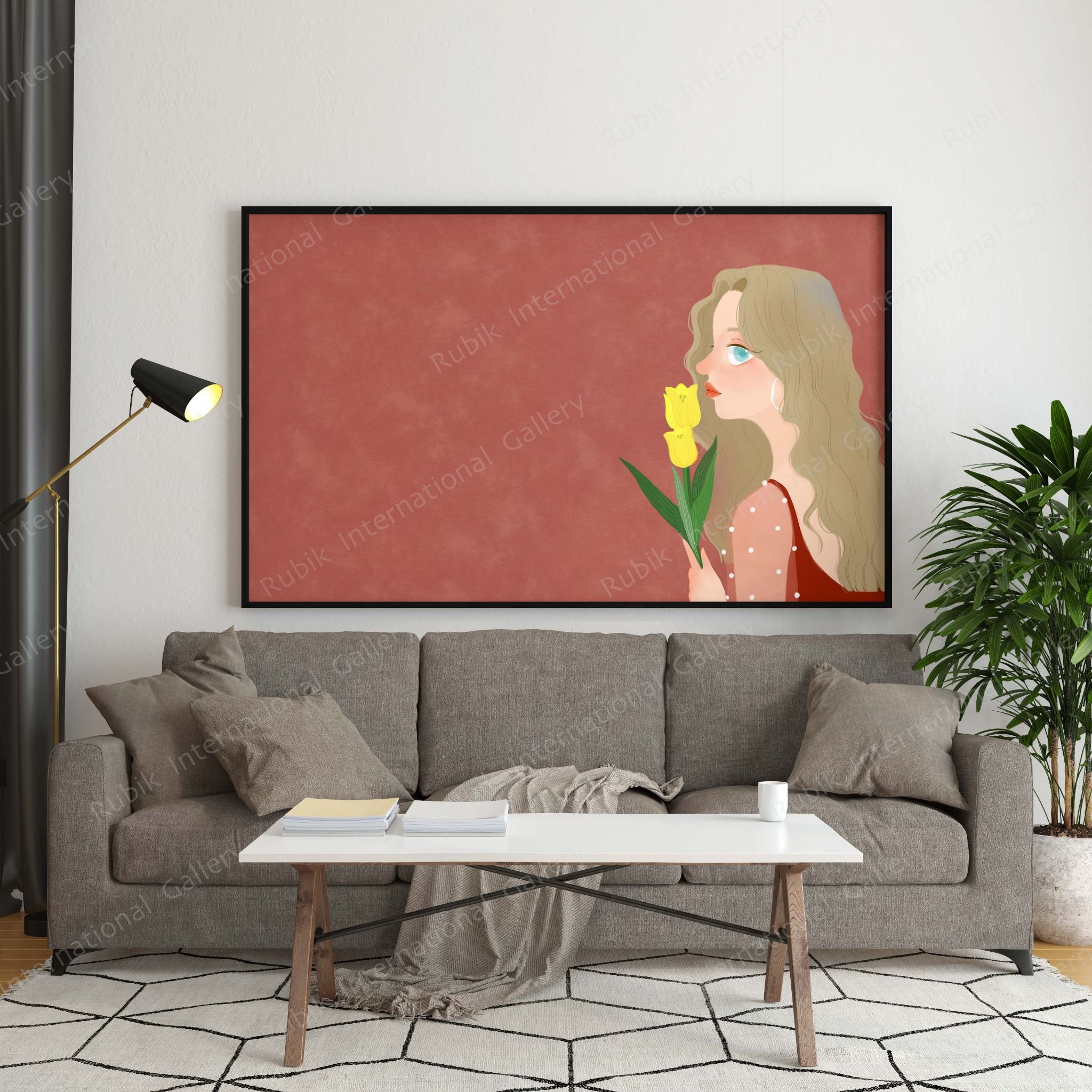  Tranh Decor - Girl - 80x60cm 