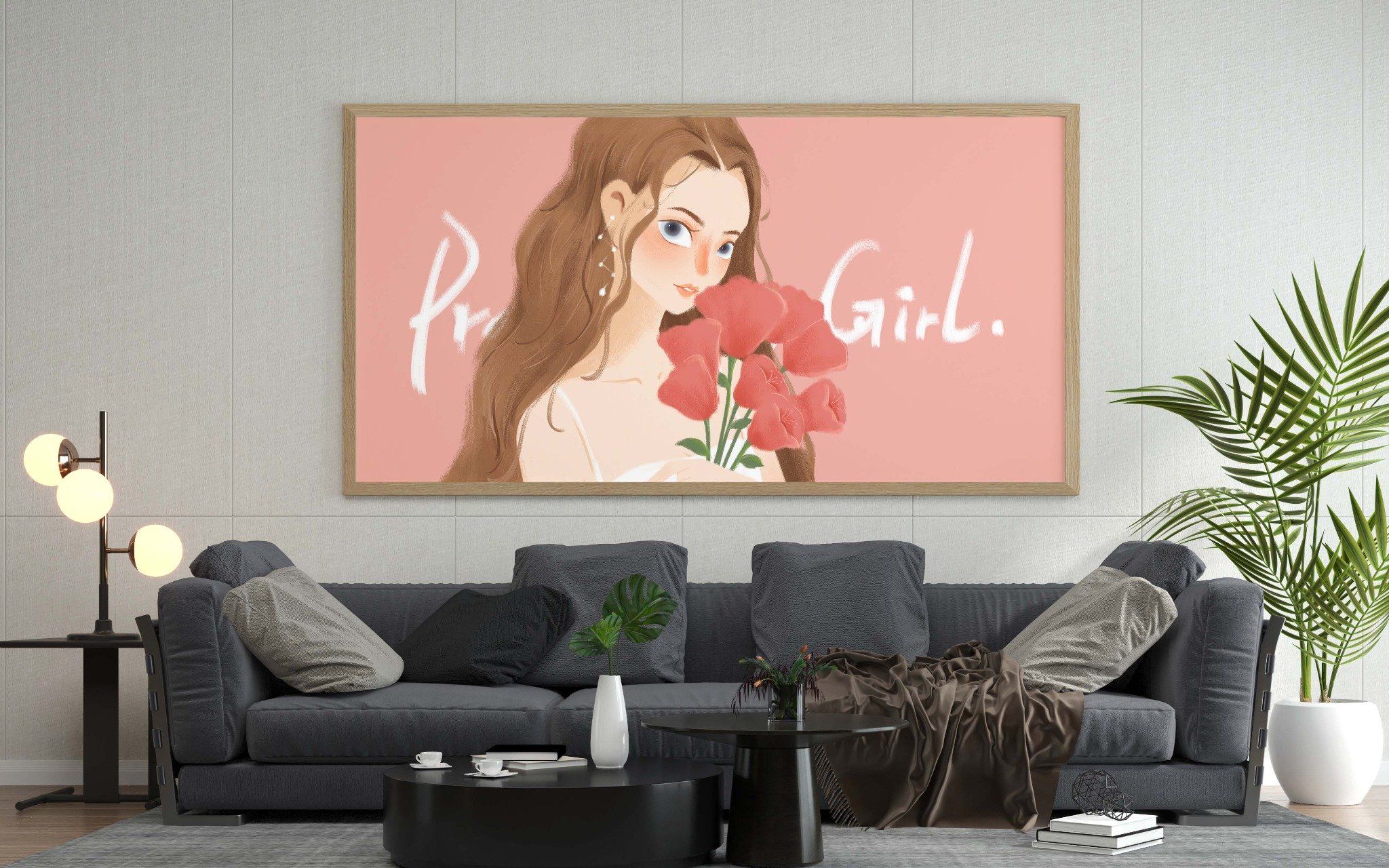  Tranh Decor - Girl - 80x60cm 