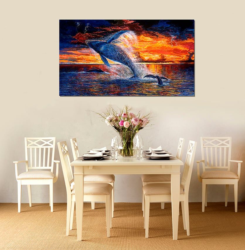  Tranh Decor - Whale - 60x80cm 