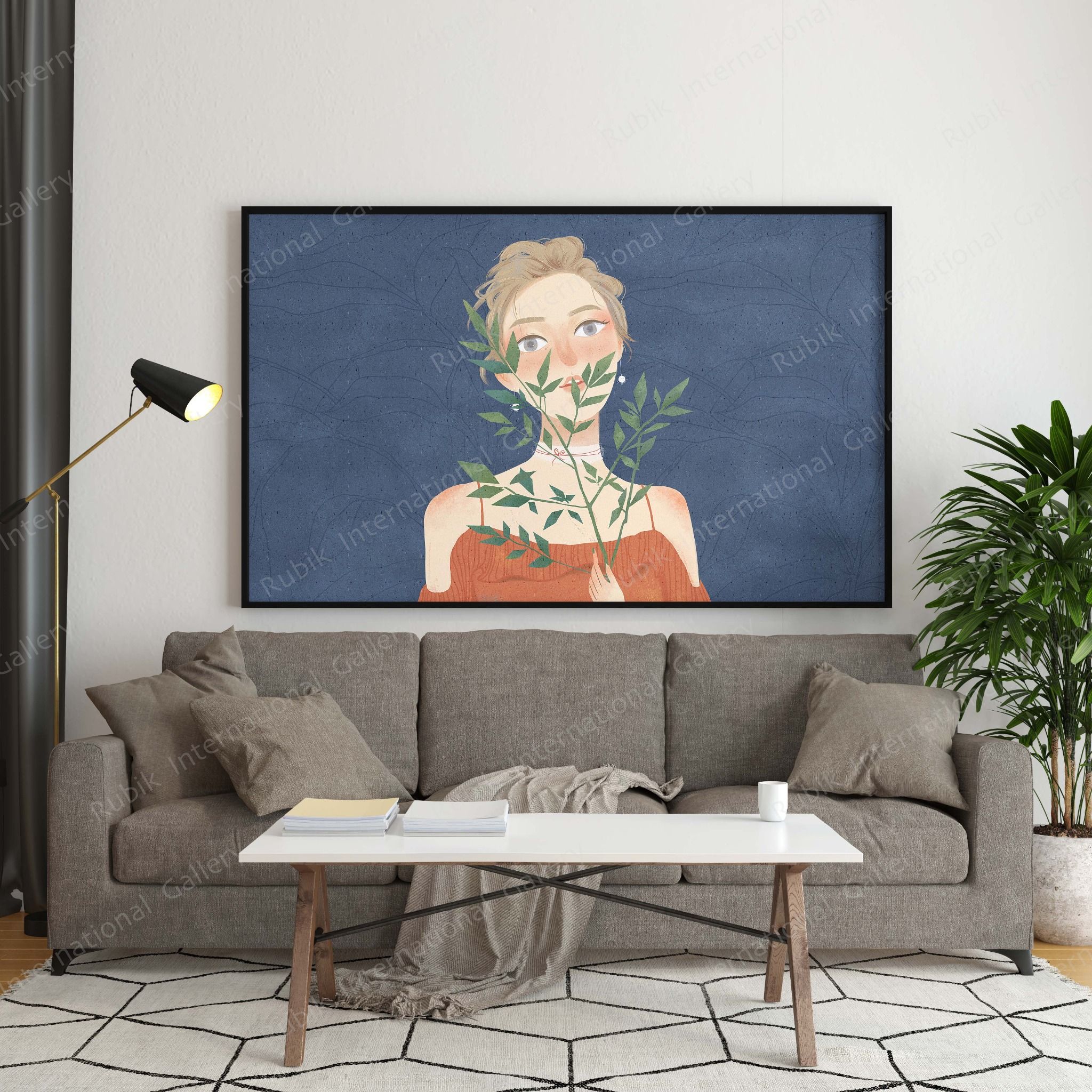  Tranh Decor - Girl - 80x60cm 