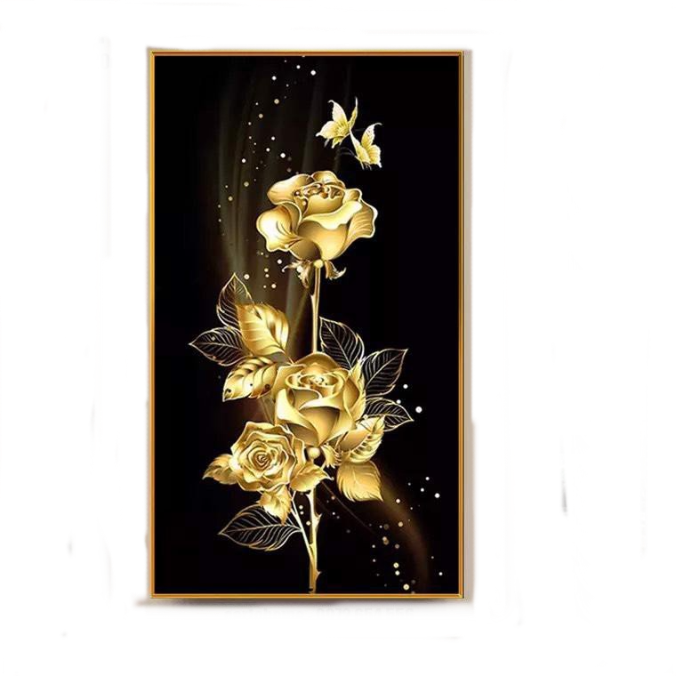  Tranh Decor - Golden Roses - 40x60cm 