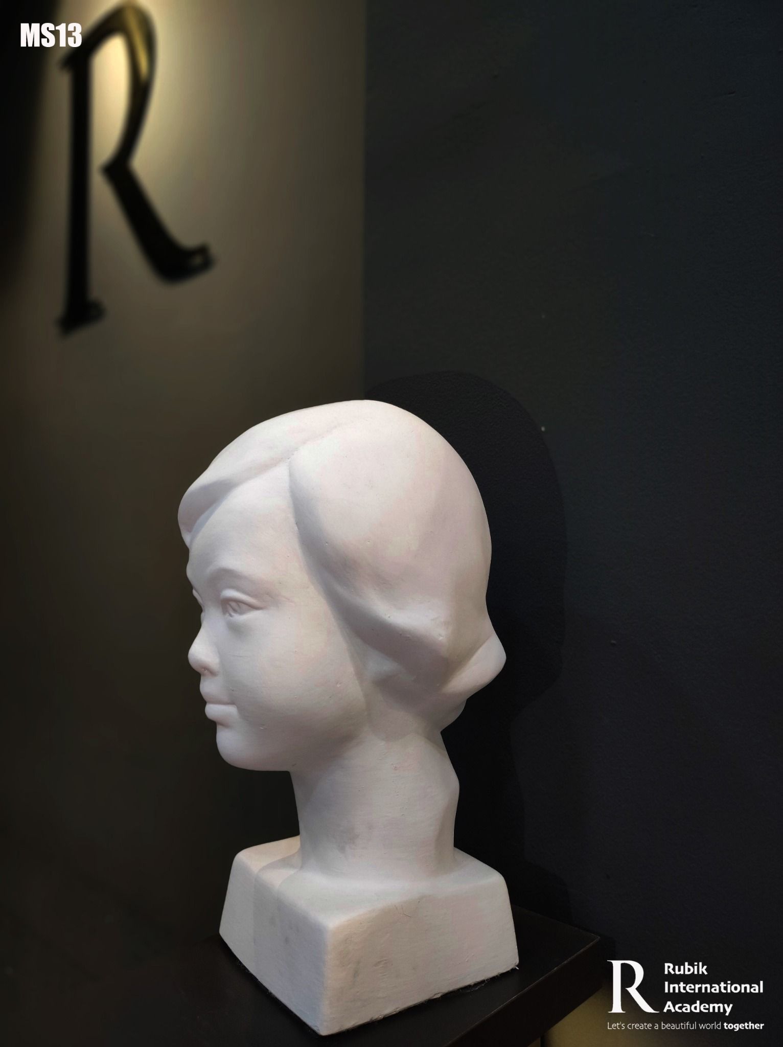  Đầu tượng Thạch cao bé gái- MS13 