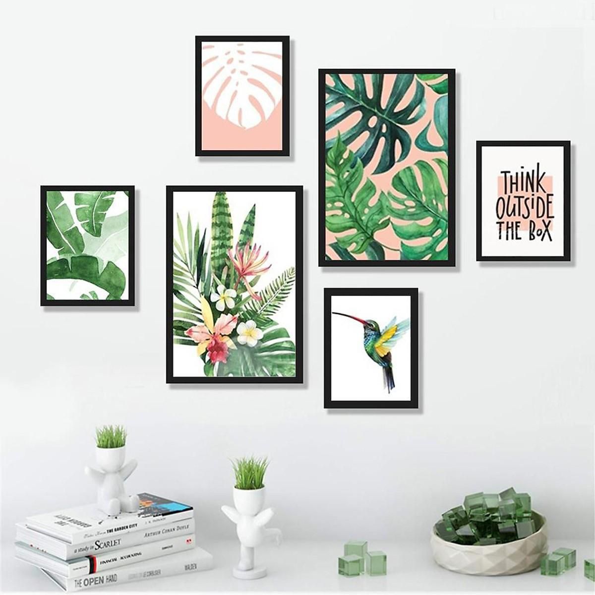  Tranh Bộ Decor - Tropical Plants 