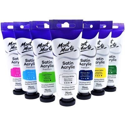  [Rubik Art] Màu Satin Acrylic Mont Marte Cao cấp 75ml 