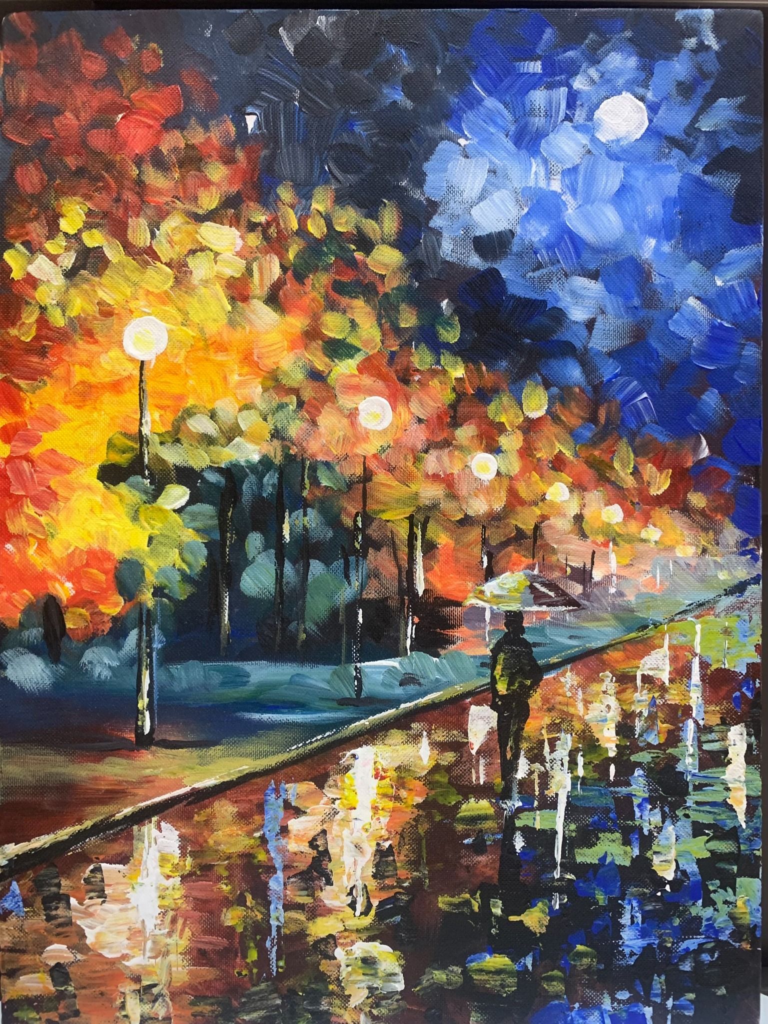  Tranh Acrylic - Lặng lẽ - 30x40cm 