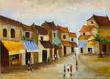  Tranh Sơn dầu - Old Town 4-5- 6 - 60x80cm 