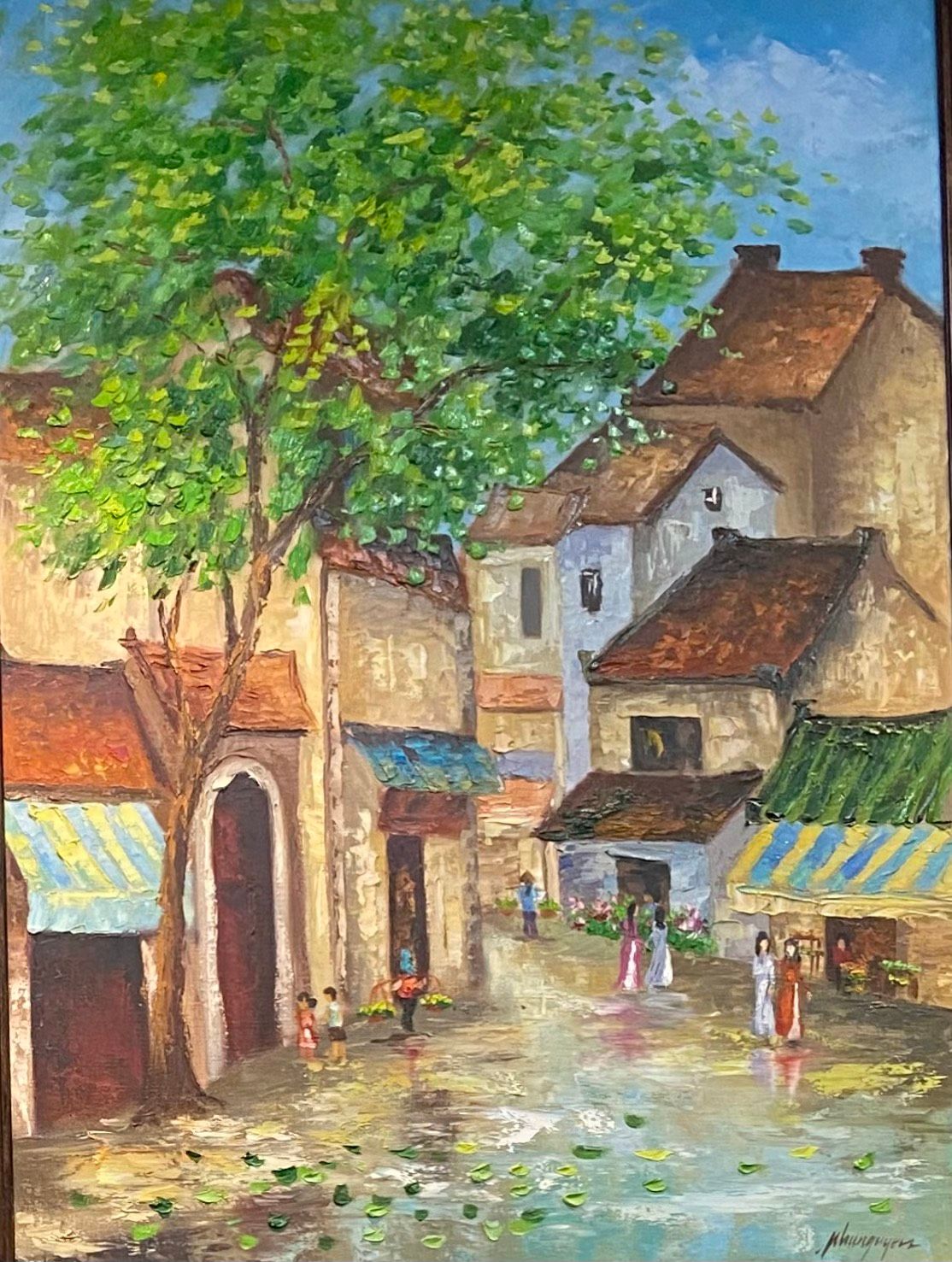  Tranh Sơn dầu - Old Town 1 -2-3  - 60x80cm 