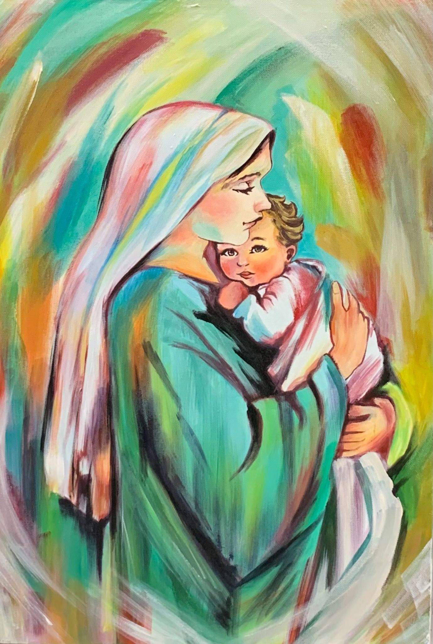  Tranh Acrylic - Mary's Lullaby - 40x60 cm 