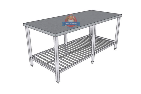  Bàn Inox 1 Tầng Song 1888 