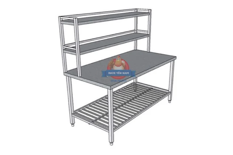  Bàn Inox 2 Tầng Kệ 1688 