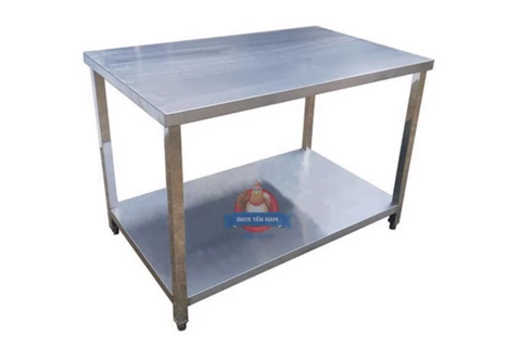  Bàn Inox 2 Tầng Phẳng 1268 