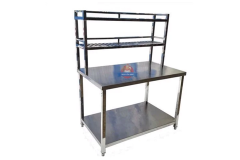  Bàn Inox 2 Tầng Phẳng Kệ S1268 