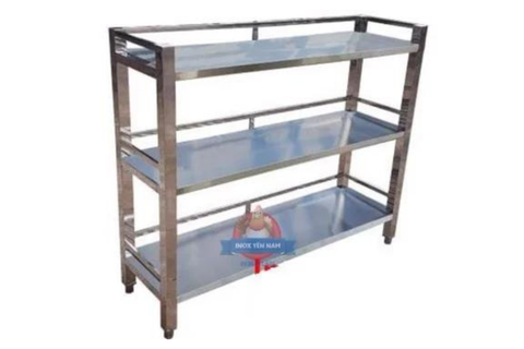  Kệ Inox 3 Tầng Phẳng P15512 