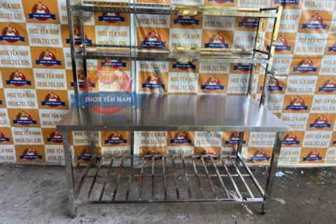  Bàn Inox 2 Tầng Kệ 1688 