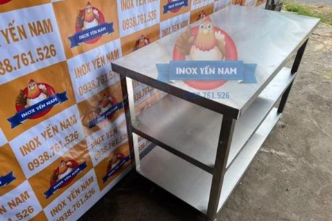  Bàn Inox 3 Tầng 1268 