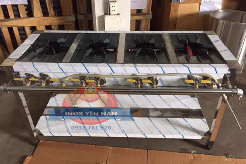  Bếp Ga Công Nghiệp Hàn Quốc 1m5 4 Họng 