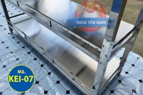  Kệ Inox 3 Tầng Phẳng P15512 