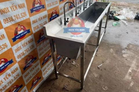  Máng Rửa Tay Inox 2M 