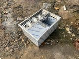  Thùng đá inox 4 khay topping 1/6 