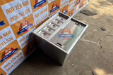  Thùng Đá Inox Có 5 Khay Topping A654 