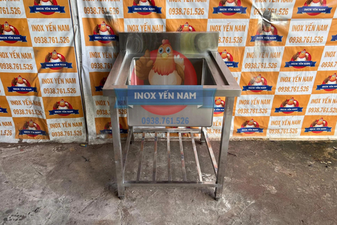  Chậu Rửa Công Nghiệp Inox 1 Hố S778 