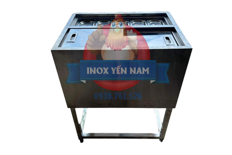  Thùng Đá Inox Có Chân 5 Khay D654 