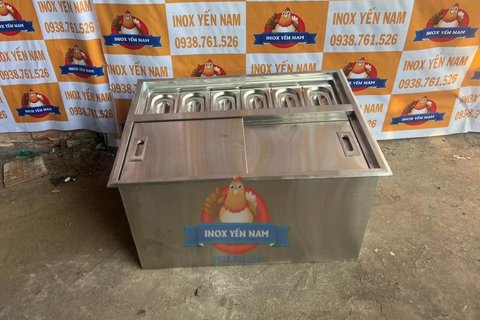  Thùng Đá Inox 6 Khay A754 