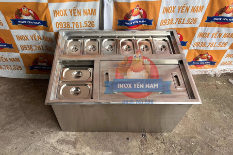  Thùng Đá Inox 8 Khay A754 