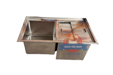  Thùng Đá Inox Chậu Rửa Âm A1054 