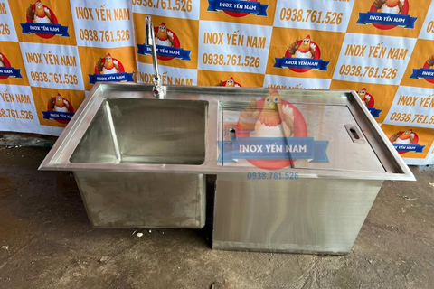  Thùng Đá Inox Chậu Rửa Âm A1054 