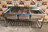  Chậu Rửa Công Nghiệp Inox 3 Hộc S1878 
