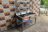  Chậu Rửa Công Nghiệp 2 Hộc Kệ SK12716 