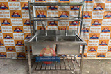  Chậu Rửa Công Nghiệp 2 Hộc Kệ SK12716 