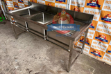  Chậu Rửa Công Nghiệp Inox 3 Hộc T1878 