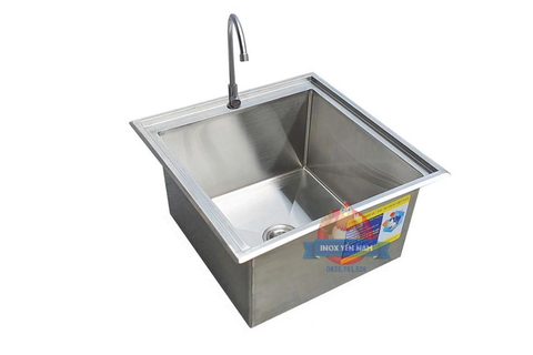  Chậu Rửa Inox Âm 1 Hộc A553 
