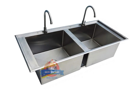  Chậu Rửa Inox Âm 2 Hộc A1053 