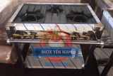  Bếp Ga Công Nghiệp Hàn Quốc 0m9 2 Họng To 1 Nhỏ 