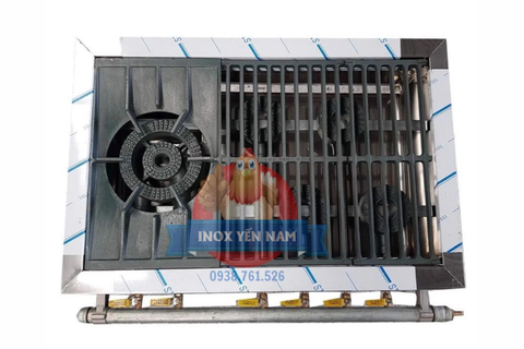  Bếp Ga Công Nghiệp Hàn Quốc 0m9 1 Họng To 4 Nhỏ 