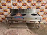  Bếp Á Ga Công Nghiệp 3 Họng Kiềng Tô Inox 304 