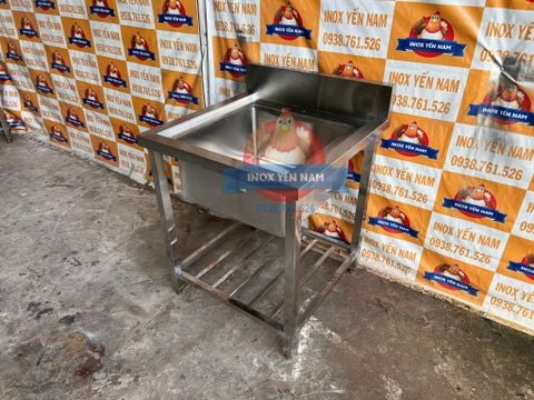  Bồn rửa công nghiệp 1 hộc có chân S668 