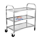  Xe Đẩy Inox 3 Tầng 