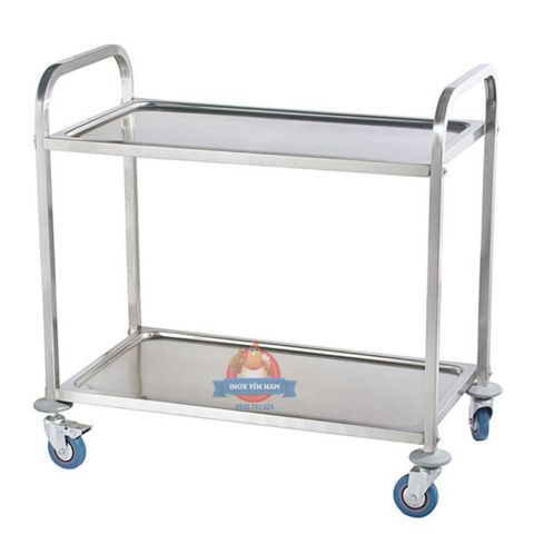  Xe Đẩy Inox 2 Tầng 