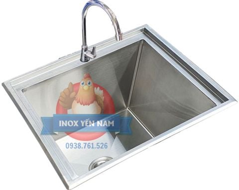  Chậu Rửa Chén Inox Âm 1 Hộc Sâu A653 
