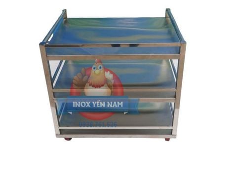  Xe Đẩy Inox 3 Tầng T848 