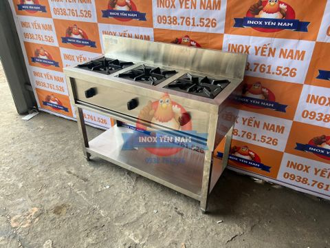  Bếp Âu 3 Họng Inox 304 S1148 