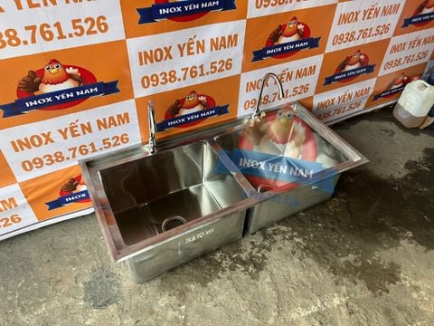  Bồn Rửa Chén Inox 2 Hộc Sâu A1153 