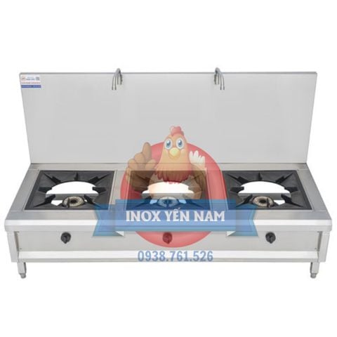  Bếp Hầm Ga Công Nghiệp 3 Họng 2m1 V2175 
