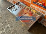  Thùng Đá Inox 10 Khay Âm Quầy Topping A954 